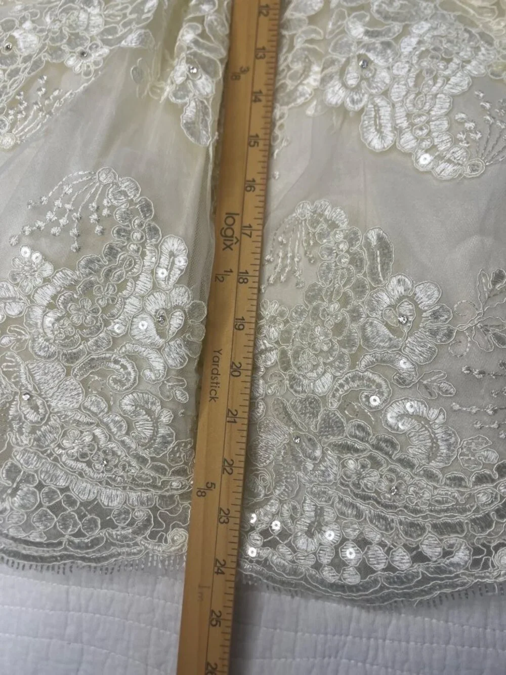Fancy Flower Girl Toddler 3 Christening Wedding Lacy Dress Baptism Party Ivory